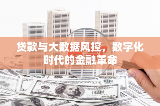 路北贷款与大数据风控，数字化时代的金融革命