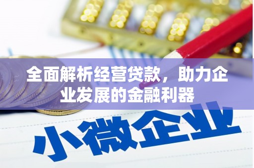 路北全面解析经营贷款，助力企业发展的金融利器