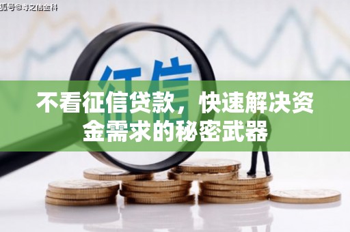 路北不看征信贷款，快速解决资金需求的秘密武器