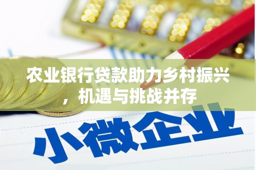 路北农业银行贷款助力乡村振兴，机遇与挑战并存