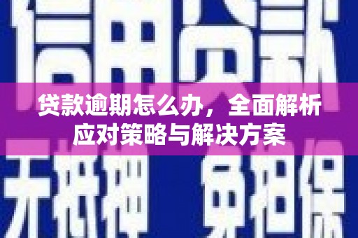 路北贷款逾期怎么办，全面解析应对策略与解决方案