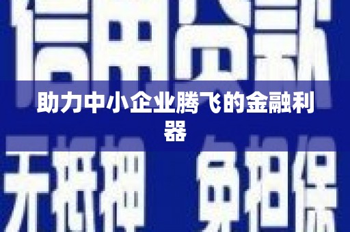 路北助力中小企业腾飞的金融利器